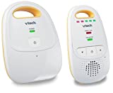 VTech DM111 Upgraded Audio Baby Monitor. 1 Parent Unit with Rechargeable Battery, Best-in-Class Long Range, Digital Wireless Transmission, Crystal-Clear Sound, Plug & Play, Sound Indicator & Alerts