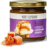 King's Cupboard Organic Caramel Sauce - The Perfect Sauce for Ice Cream, Fruit Dip, Topping Desserts, Caramel Drizzle for Coffee - Gluten-Free, Kosher, Organic, All Natural, 7.7 oz