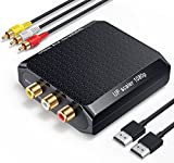 RCA to HDMI Converter, Wenter 1080P AV to HDMI Converter, Mini Composite CVBS Audio Video Adapter for VCR/VHS/Xbox/PS3/N64/Wii/Blue-Ray DVD Players ( with RCA Male Cable & HDMI Cable)