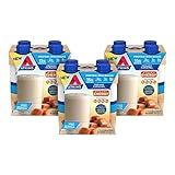 Atkins Energy Shake Creamy Caramel, with B Vitamins and Protein. Keto-Friendly and Gluten Free 4 Count (Pack of 3)