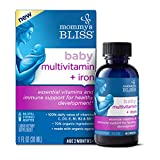 Mommy's Bliss Baby Multivitamin + Iron, Daily Essential Vitamins for Immune Support, Healthy Growth & Bone Development*, Age 2 Months+, 30 ml