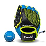 Franklin Sports Teeball Glove - Left and Right Handed Youth Fielding Glove - Neo-Grip - Synthetic Leather Baseball Glove - 9.0 Inch Left Hand Throw - Ready To Play Glove - Blue