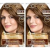 L'Oreal Paris Superior Preference Fade-Defying + Shine Permanent Hair Color, U163 Hi-Lift Golden Brown, Pack of 2, Hair Dye