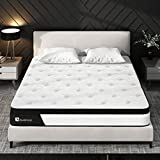 Full Size Mattress, Avenco Hybrid Full Mattress in a Box, 10 Inch Pocket Spring and Gel Memory Foam Full Mattress, Medium Firm, Strong Edge Support, CertiPUR-US, 100 Nights Trial
