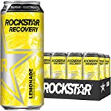 Rockstar Energy Drink Recovery Lemonade, 16oz Cans (pack of 12) (Packaging May Vary)