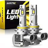 AUXITO Upgraded 9005 HB3 LED Headlight Bulbs 6000K White, 100W 20000 Lumens, 600% Brighter HB3ll 9005ll LED Bulb Headlamp with Fan for Low Beam High Beam, 98% Canbus Ready, Plug and Play, Pack of 2