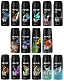 12 AXE body spray deodrant Anit-Aerspirant (12X 150 ml/5.07 oz, Mix within the available kinds)