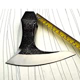 MDM AXEs & HUNTING TOOls - Custom Hand Forged Tomahawk Viking Hatchet Beared Camping Axe Head, 5160 HIGH Carbon Steel Blade, Throwing Set Vintage AX-1687