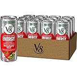V8 +SPARKLING ENERGY Strawberry Kiwi Energy Drink, Made With Real Vegetable And Fruit Juices, 11.5 FL OZ Can (Pack Of 12)