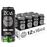 ZOA Zero Sugar Healthy, Positive Energy Drink, Original, 16 oz. (12 Pack) - Supports Immunity, Focus, Hydration, Body & Energy - 160mg Natural Caffeine - 100% DV Vitamins C, B6 & B12