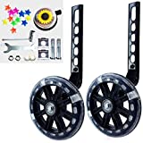 DDJKCZ Training Wheels Flash Mute Wheel Bicycle Compatible for Bikes of 12 14 16 18 20 Inch