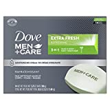 Dove Men+Care Bar 3 in 1 Cleanser for Body, Face, and Shaving to Clean and Hydrate Skin Extra Fresh Body and Facial Cleanser More Moisturizing Than Bar Soap, 3.75 Ounce (Pack of 14)