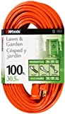 Woods 0269 16/3 SJTW General Purpose Extension Cord, Orange, 100-Foot
