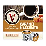 Victor Allen's Coffee Caramel Macchiato Flavored, Medium Roast, 42 Count, Single Serve Coffee Pods for Keurig K-Cup Brewers