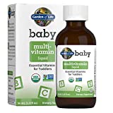 Garden of Life Baby Multivitamin Drops, Organic Multivitamins for Infants & Toddlers - Essential Vitamins & Nutrients for Babies, Vegan, Gluten Free, Non-GMO, 56 Servings, 1.9 fl oz Liquid Supplement