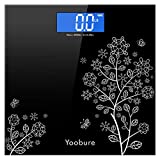 Weight Scale, Precision Digital Body Bathroom Scale with Step-On Technology, 6mm Tempered Glass Easy Read Backlit LCD Display, 400 Pounds