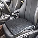 Car Wedge Seat Cushion for Car Driver Seat Office Chair Wheelchairs Memory Foam Seat Cushion (Black)