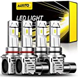 AUXITO 9005 9006 LED Headlight Bulbs Combo for High Low Beam Replacement, 24000LM 6500K Cool White, Wireless Headlight LED Bulbs, Pack of 4