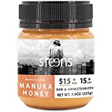 Steens Raw Manuka Honey | UMF 15+ / MGO 514+ | 7.9 oz | Certified & Cold Pressed New Zealand Honey | Whole Comb Processing | Monofloral