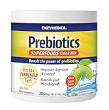 Enzymedica, Prebiotics Fermented Superfoods Drink Mix, Probiotic Boost for Healthy Digestion, Green Apple, 30 Servings