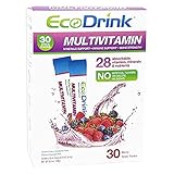 EcoDrink Complete Multivitamin Mix Drink. Berry Flavor - 30 Count Refill Pack (Bottle not included)