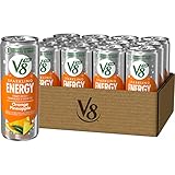 V8 +SPARKLING ENERGY Orange Pineapple Energy Drink, Made with Real Vegetable and Fruit Juices, 11.5 FL OZ Can (Pack of 12)