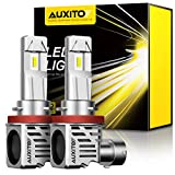 AUXITO H11 LED Headlight Bulbs 12000lm Per Set 6500K Cool White Wireless H8 H9 Headlight LED Bulb, Pack of 2