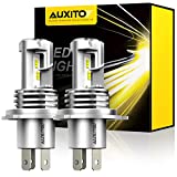 AUXITO H4 9003 HB2 LED Headlight Bulbs, 12000LM Per Set 6500K Xenon White for High and Low Beam Hi/Lo Plug and Play, Pack of 2