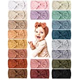Prohouse 20PCS Baby Nylon Headbands Hairbands Hair Bow Elastics for Baby Girls Newborn Infant Toddlers Kids