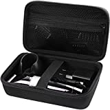 Case for Hatteker Hair Clipper Cordless, Beard Trimmer Organizer Storage for Men Hair Cutting Kit Precision Shaver, with Inner Net Bag for Grooming Kit.(Case Only)
