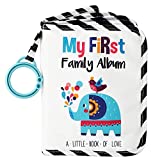 Urban Kiddy™ Baby's My First Family Album | Soft Photo Cloth Book Gift Set for Newborn Toddler & Kids (Elephant)