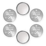REV Power Pack CR2032 3V Lithium Coin Cell Battery, 6-Pack Long Lasting Coin Button Cell 2032 Batteries (6 Count), 5 Year Shelf Life
