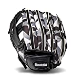 Franklin Sports RTP Performance Series Teeball Gloves - Left Handed and Right Handed Gloves , Black/White, 9.5'