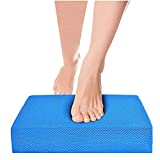Balance Board Foam Pad, Yoga Mat Small, Size 12.2X9.4X2.4inch Rocker Board Physical Therapy Pads, Non Slip Knee Cushioned Boards Mat for Dancer Balancing Exercises, Women Kid Fitness Training Yoga Mat