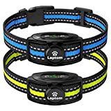 Laptom Pro 2 Pack Smart Dog Bark Collar - 5 Adjustable Sensitivity/Vibration&Sound/Rechargeable/IPX7 Waterproof - No Shock Bark Control Training Collar for Small Medium Large Dog (V1)