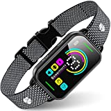 Dog Bark Collar, DINJOO Bark Collar for Large Medium Small Dogs,Smart Bark Collar,Rechargeable Anti Barking Training Collar with 8 Adjustable Sensitivity,Bark Shock Collar with Beep Vibration Shock