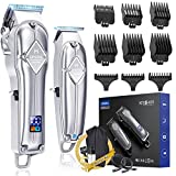Limural Professional Hair Clippers and Trimmer Kit for Men - Cordless Barber Clipper + Beard T Outliner, Wireless Haircut Grooming Kit for Fading, Blending & Carving