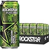 Rockstar Energy Drink Punched Hardcore Apple, 16 oz Cans (12 Pack) (Packaging May Vary)