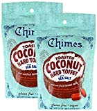 Toasted Coconut Hard Toffee Candies (2 pack)- (2) Chimes 3.5oz Bags - Gluten Free, Vegan, Made with Real Coconut Milk - Satisfy your sweet tooth with this tropical flavored classic buttery toffee!