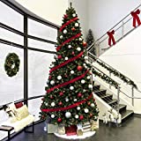 Best Choice Products 12ft Pre-Lit Instant Setup No Fluff Hinged Artificial Spruce Christmas Tree w/ 1,250 LED Lights, 4,693 Memory Steel Tips, Metal Stand