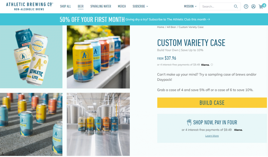 Athletic Brewing Review - Athletic Variety Case Page